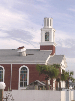 Baptist Church stabbed by steeple-hurricane winds